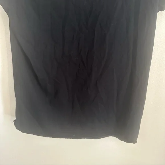 All Saints Small Black Emelyn Tonic Short Sleeve Tee Staple - Picture 3 of 12